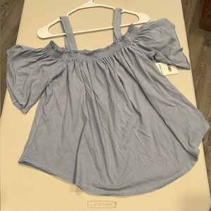 NWT Free People light blue blouse M